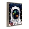 Stupell Industries Astronaut Space Suit Galaxy Framed Floater Canvas Wall Art